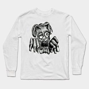 Jester tears - black and white version Long Sleeve T-Shirt